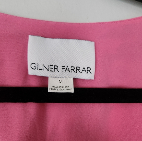 Gilner Farrar Maxi Floral Cutout V Neck Dress Medium - Picture 6 of 8